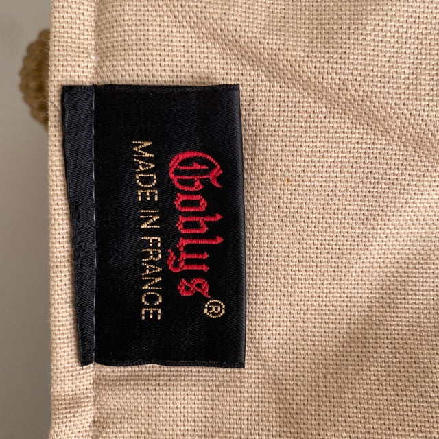 Textile Gobly's French Tapestry in Classic Woodpecker Design by William Morris With Hanging Rod For Sale - Image 7 of 12