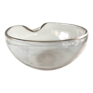 Vintage Elsa Peretti Tiffany & Co. Thumbprint Crystal Bowl For Sale