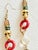 Metal Vintage 1990s Gothic Tribal Brass Skull Shoulder Duster Earrings, Pair For Sale - Image 7 of 14