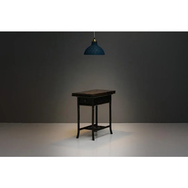 Lacquered Occasional Card Table, 1890s For Sale - Image 3 of 12