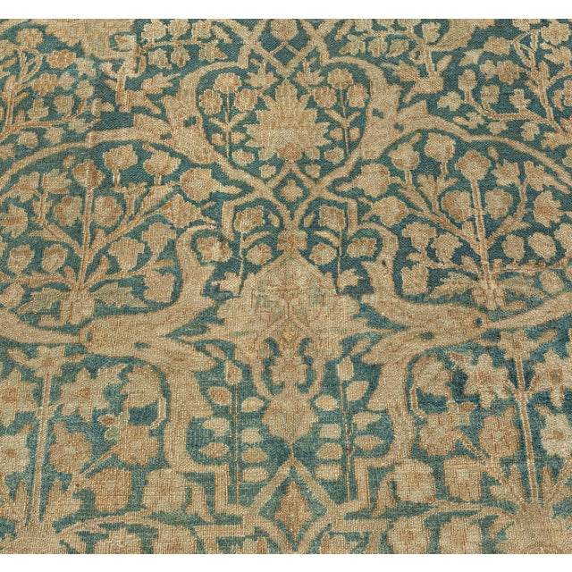 Brown 1920s Persian Khorassan Rug For Sale - Image 8 of 9