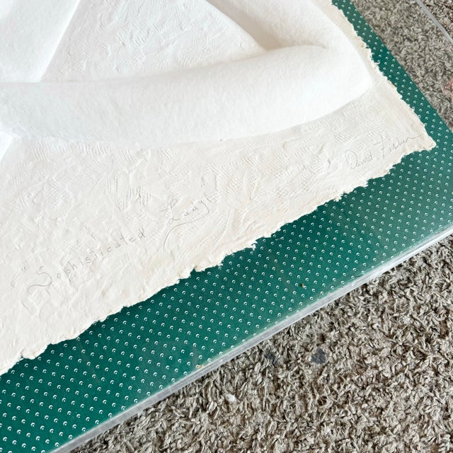 White Art Deco Signed Cast Paper “Sophisticated Lady” by David Fisher 516/1000 For Sale - Image 8 of 10