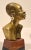 1950s Small African Bronze Female Bust Sculpture For Sale - Image 4 of 8