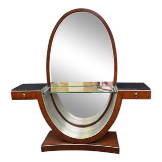 Bogart Art Deco Mahogany Dressing Vanity For Sale