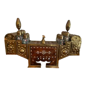 Late 19th Century Turkish Valet Shoe Shine Decorative Stand