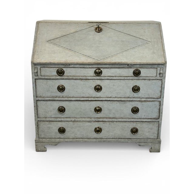 Antique Swedish Secretary with Drawers For Sale - Image 9 of 9