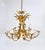 1970s Hollywood Regency Wheat Floral Bouquet Gilt Iron Chandelier by Hans Kögl, 1970s For Sale - Image 5 of 18
