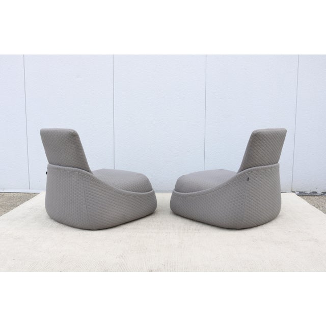 Modern Patricia Urquiola for Coalesse Hosu Lounge Chairs With Ottoman - A Pair For Sale - Image 11 of 18