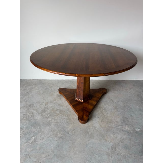 Vintage Henredon Round Dining Table With Pedestal Base For Sale - Image 12 of 12