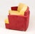 Yellow Rolf Benz Curved Two-Tone Suede and Leather Upholstered Sofa For Sale - Image 8 of 9