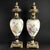 Magnificent pair of French porcelain vases in Sèvres style, dating to around 1900. Each vase features a cobalt blue...