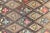 Brown Antique American Hooked Rug With Diamond Patchwork Floral Design 4'10"x8'6" For Sale - Image 8 of 10