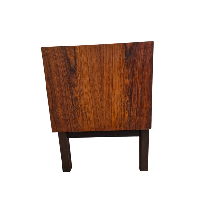 Vintage Danish Modern Rosewood Nightstand End Side Table Chest For Sale - Image 11 of 11