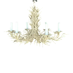 Late 20th Century Vintage Coastal Metal Coral Chandelier