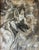 Vintage Framed Impressionist Pastel Drawing of a German Shepherd Dog For Sale - Image 4 of 7