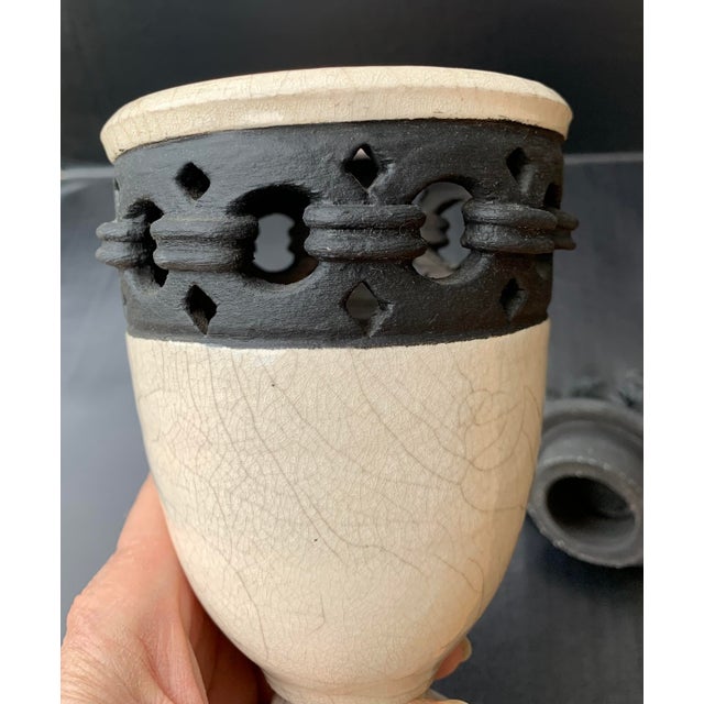 Asian Raku Pottery Wish Keeper by Jinsong Kim, Signed For Sale - Image 4 of 9