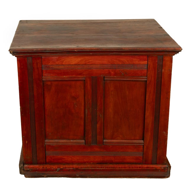 Antique Eastlake Clark's Walnut Mercantile Store Advertising Thread Cabinet 1880 For Sale - Image 14 of 18