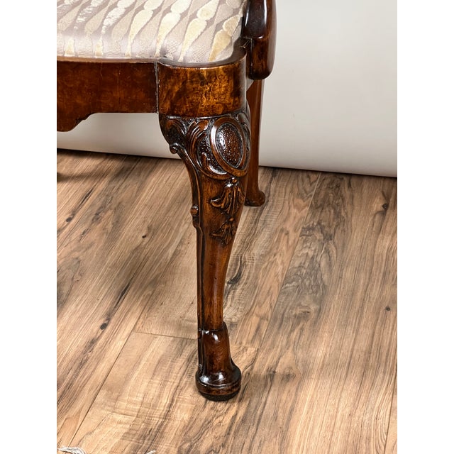 Antique George III Mahogany Open Arm Chair C. Late 18th Century For Sale In Boston - Image 6 of 10