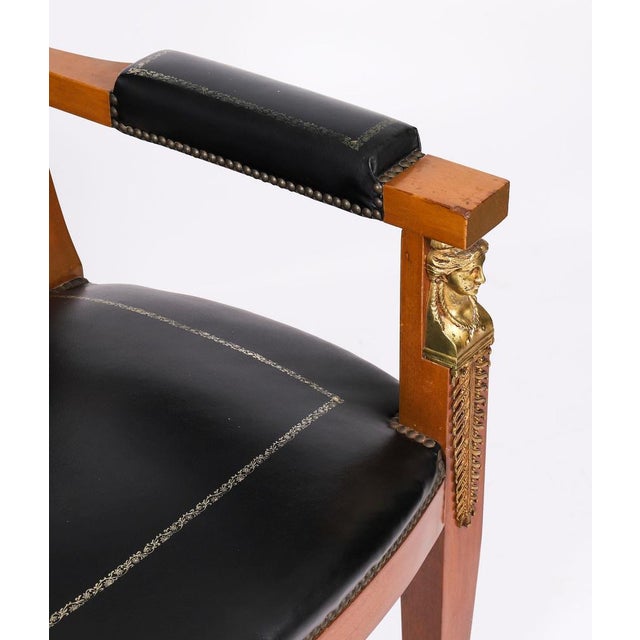 Antique 19th Century Empire French Desk Chair For Sale - Image 13 of 16