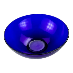 Vintage Cobalt Blue Large Glass Bowl