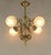 Gold Viennese Baroque Chandelier with Hand-Cut Glass Shades, Austria, 1900s, 1890s For Sale - Image 8 of 10