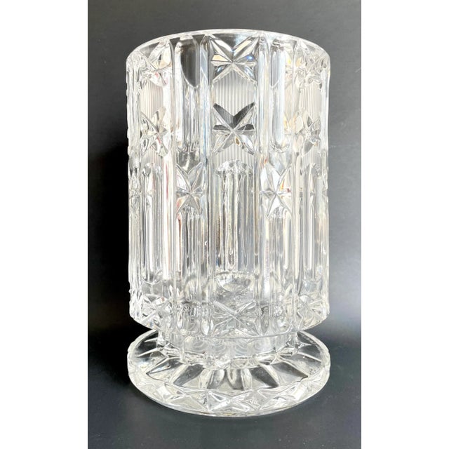 Art Deco Mid 19th Century Hollywood Regency Crystal Ice Bucket For Sale - Image 3 of 13