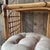 Wood Vintage Bamboo Dressing Table with Drawers and Cushioned Stool, Set of 2 For Sale - Image 7 of 11