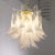 Murano Glass Crystal and White Glass Petal Ceiling Lamp, 1990s For Sale - Image 9 of 12