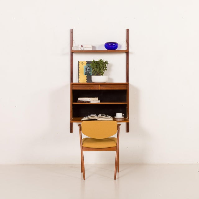 Mid-Century Modern Teak Wall Unit with Secretaire by Poul Cadovius for Cado, 1960s For Sale - Image 3 of 18