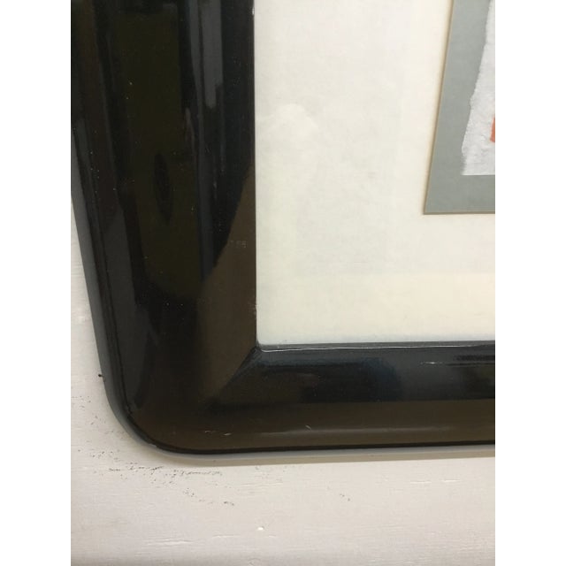 “Garden Strollers” Woodblock on Mulberry Paper by Stiphen White ( NC, 1944) For Sale In Providence - Image 6 of 9