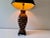 Late 20th Century Butterfly Checkered Hand Painted Table Lamp For Sale - Image 10 of 11