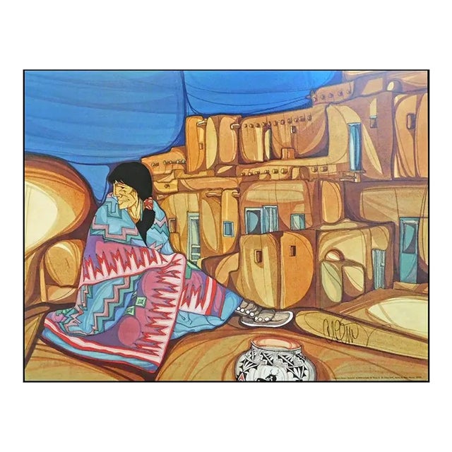 1990s Amado Pena "Taosena" Hand Signed Fine Art Print For Sale