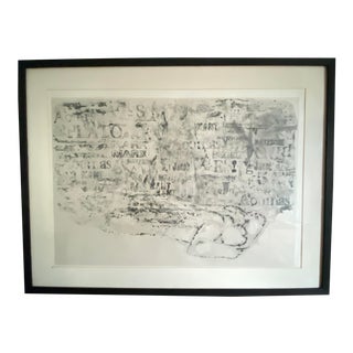 1963 Misch Kohn “Requiem” Original Aquatint Etching, Framed For Sale