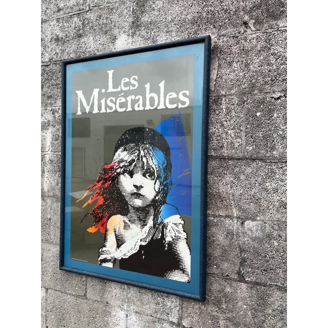 Vintage 1986 "Les Misérables" Musical in London Original Framed Promotional Poster. For Sale - Image 4 of 17