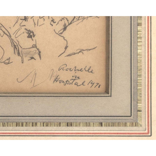 Robert Philipp Robert Philipp "Rochelle in Hospital" Ink, 1971 For Sale - Image 4 of 5