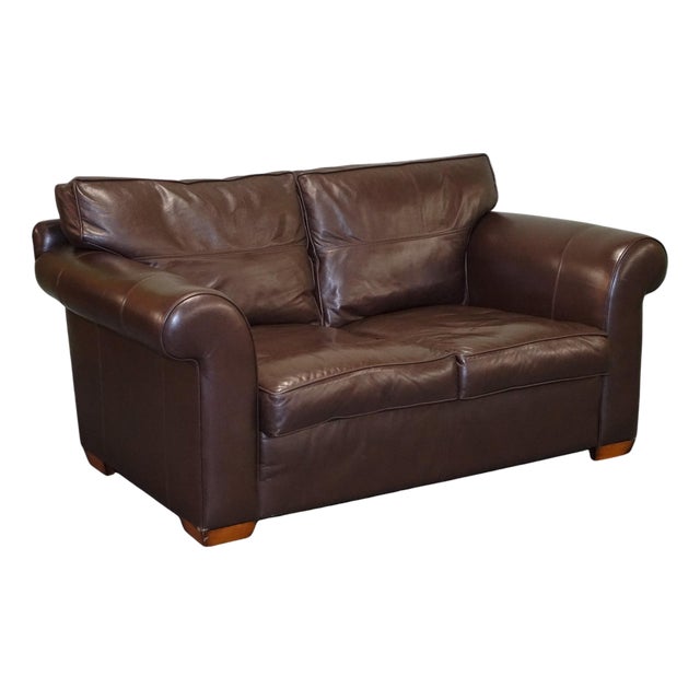 Vintage Duresta Sofa in Brown Leather For Sale