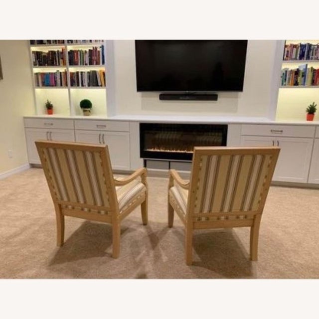 2000 - 2009 Set of Two Bernhardt Brocade Chairs For Sale - Image 5 of 8