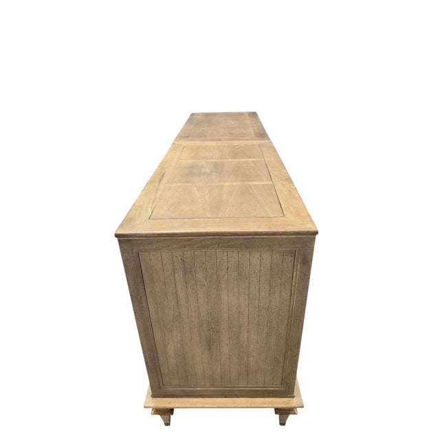Late 20th Century Postmodern Burlwood & Fluted Door Nightstands With Matching Dresser, 3 Pieces For Sale - Image 12 of 12