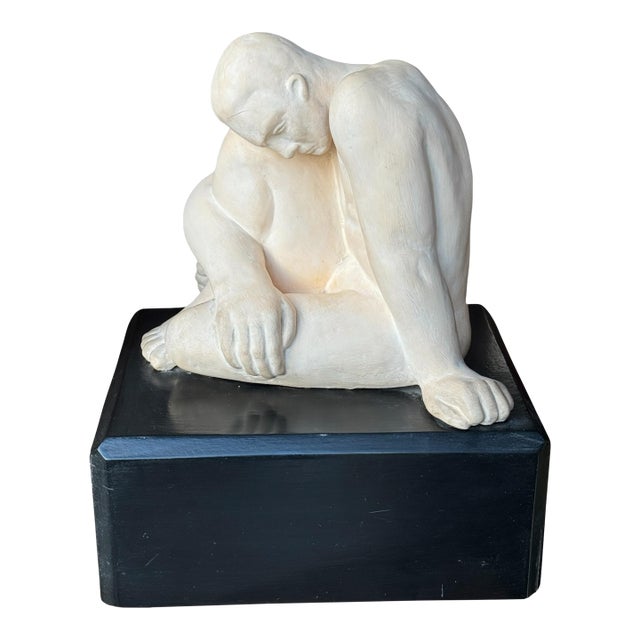 Mid 20th Century Seated Figure Terra Cotta by Eleanor E. Sharp For Sale