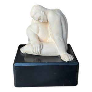 Mid 20th Century Seated Figure Terra Cotta by Eleanor E. Sharp