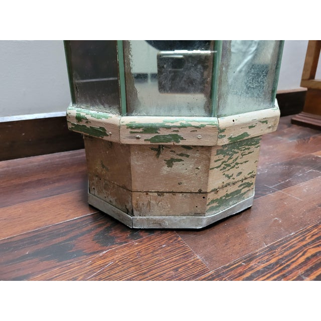 Hexagonal Mirrored Stand, 1940s For Sale - Image 4 of 7