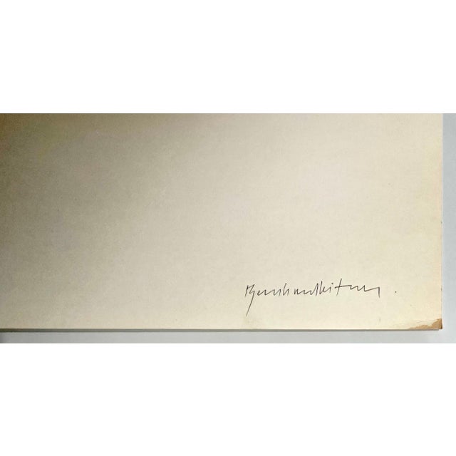 1970s Bernhard Leitner, Austrian Sound Space Architect Bernhard Leitner Photo Lithograph Hand Signed Art For Sale - Image 5 of 11