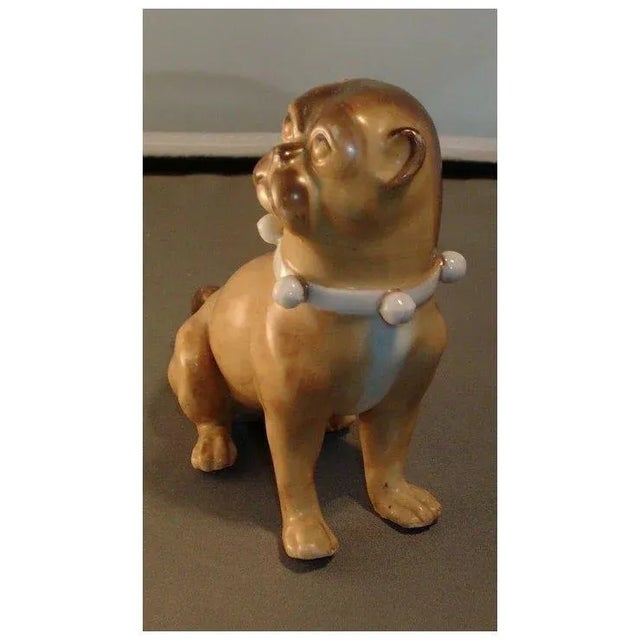 Antique 19th Century Continental Porcelain Model of a Pug Dog For Sale - Image 4 of 8