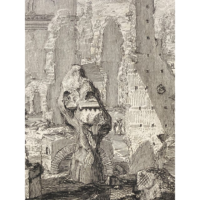 Giovanni Battista Piranesi, Vew of the Remains of the Mausoleums, Original Eau-Forte Etching, 1800s For Sale - Image 17 of 18