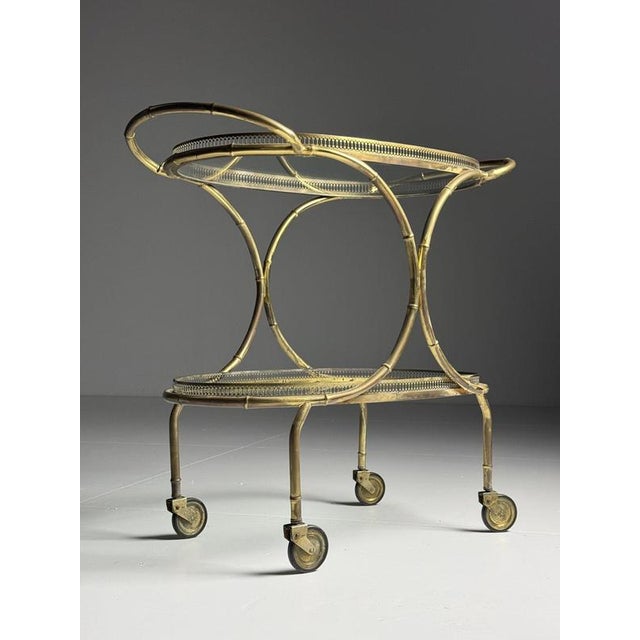 Faux Bamboo Serving Trolley For Sale - Image 15 of 18
