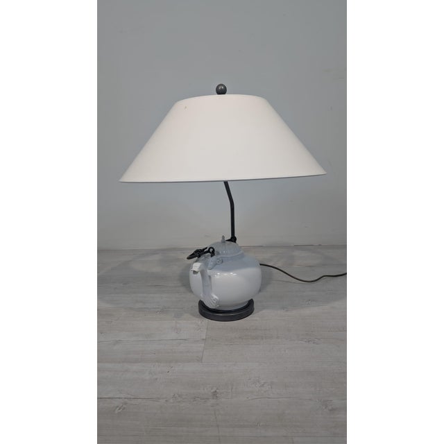 Porcelain Lamp by Gio Panti for Richard Ginori, 1980s For Sale - Image 3 of 18