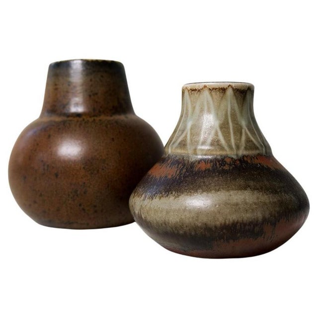Swedish Ceramic Vases by Carl Harry Stålhane for Rörstrand, 1950, Set of 2 For Sale - Image 15 of 15