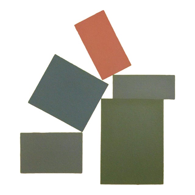 "Endurance" Contemporary Minimalist Geometric Oil Painting by Shyun Song For Sale