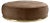 Abbracci Round Brown Ottoman by Lorenza Bozzoli For Sale
