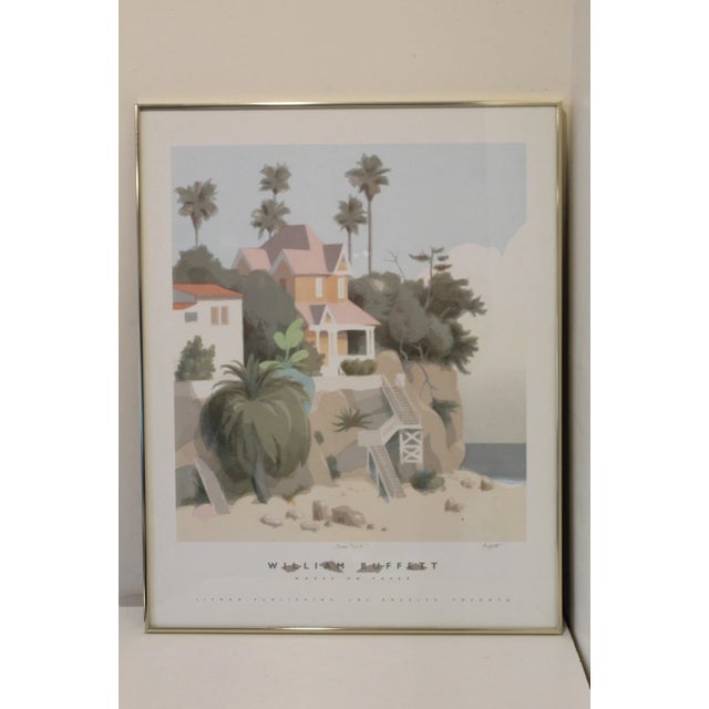 Up for sale is a "Ocean Front" By William Buffett Works on Paper Framed Poster. It measures 23" x 29" framed. t is a great...